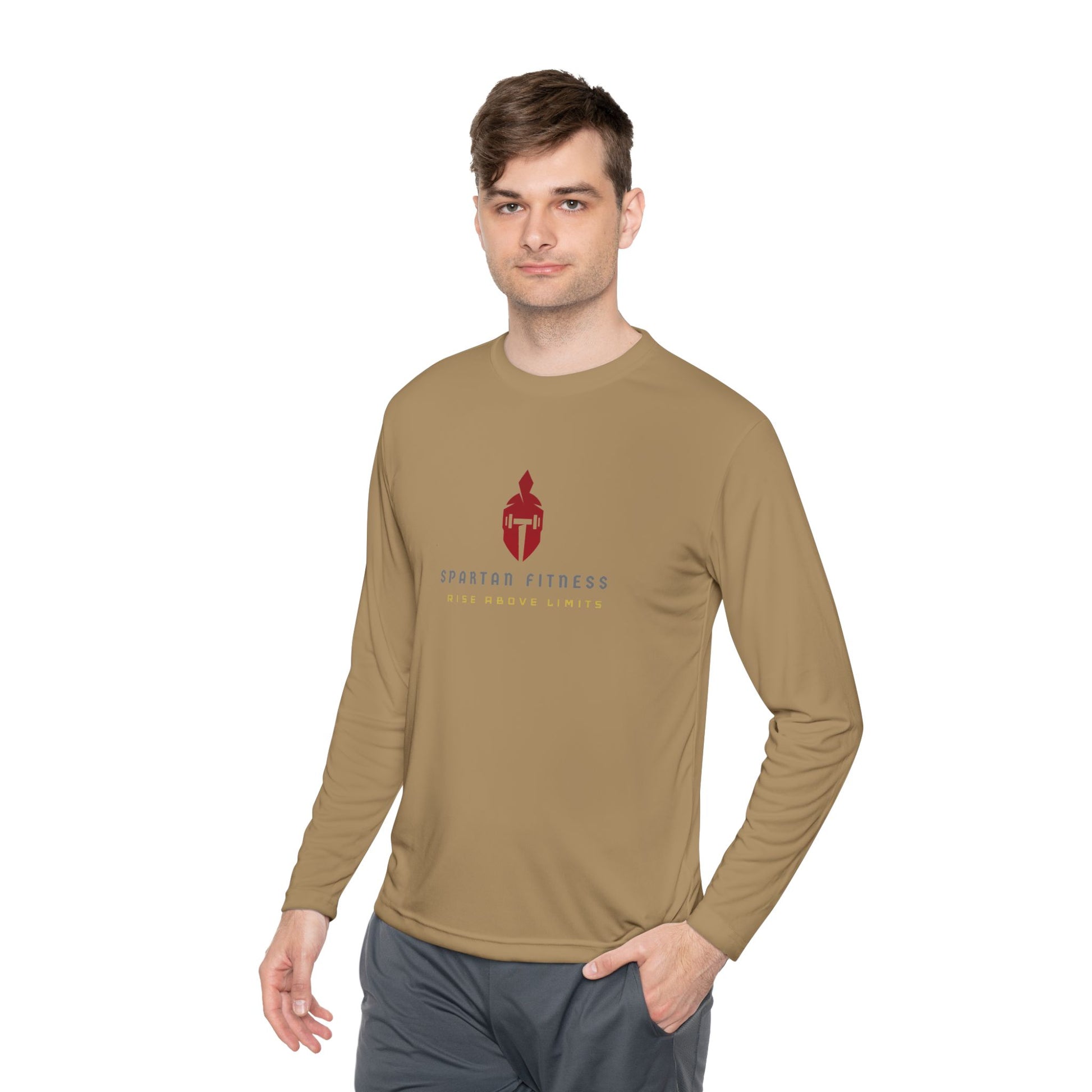 Brown Athletic Long Sleeve Tee